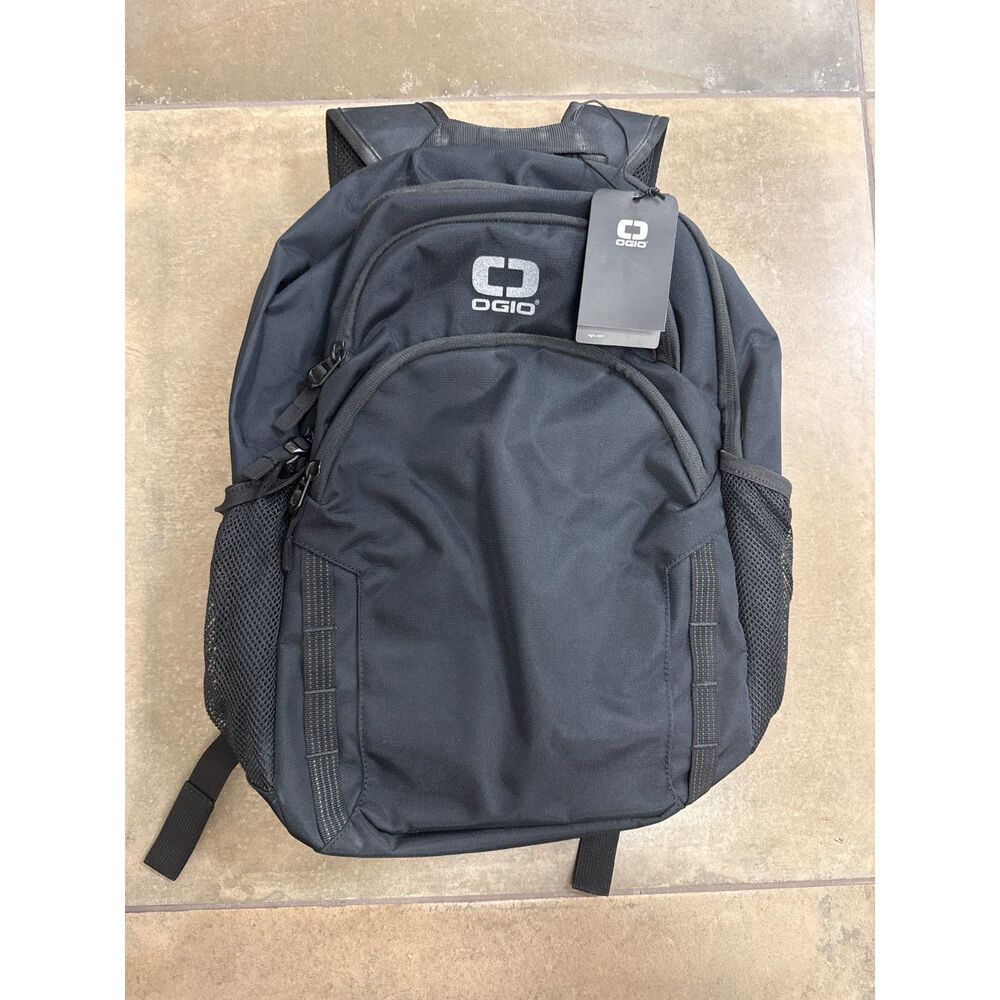 OGIO Forge Pack Laptop Backpack Black Poly Construction PVC Coating Black NWT